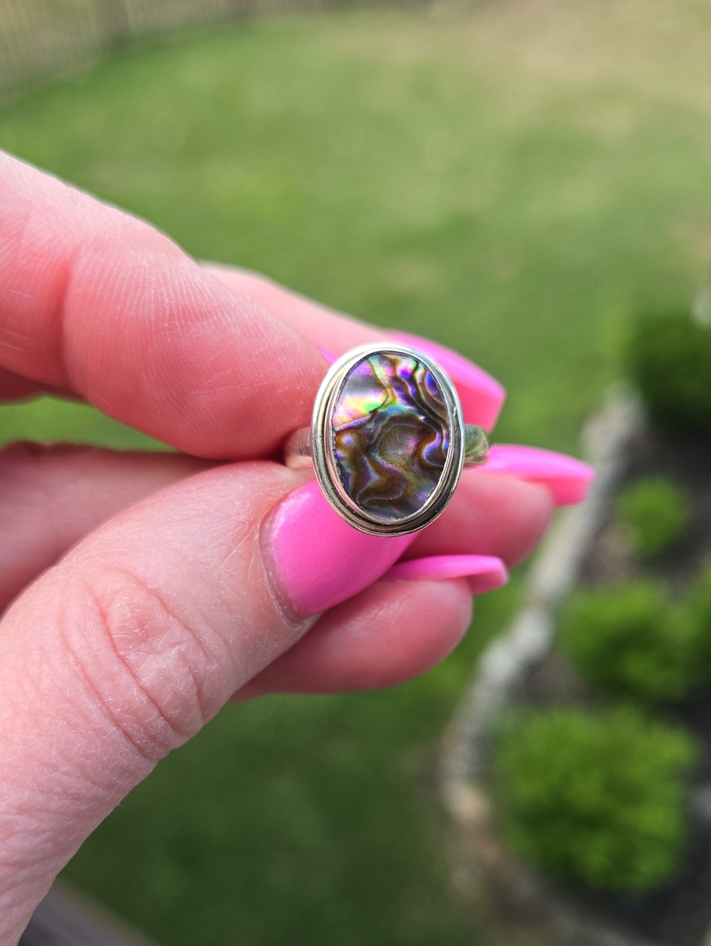 Sundance Abalone Solid Sterling Ring 6.5
